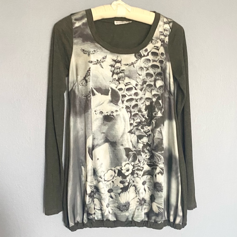 White Horse Long Sleeve Shirt